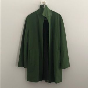 Green wool jacket
